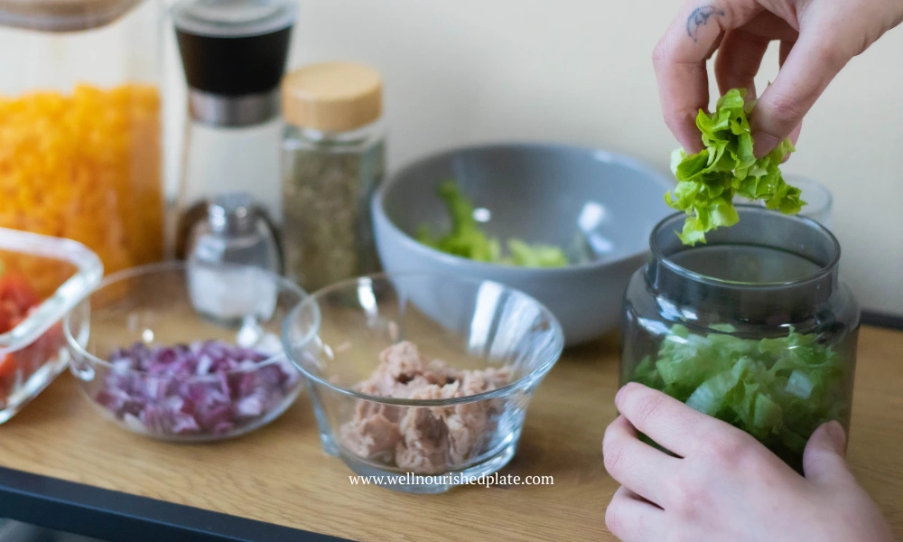 Step one for making a gluten free tuna pasta salad
