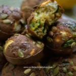 spinach and feta muffins on a plate