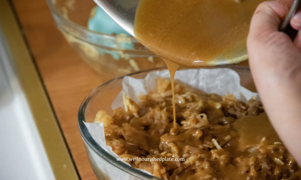 making healthy apple cake