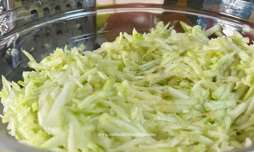 shredded zucchini