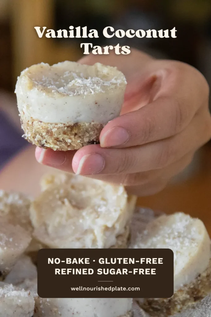 gluten free coconut vanilla tart
