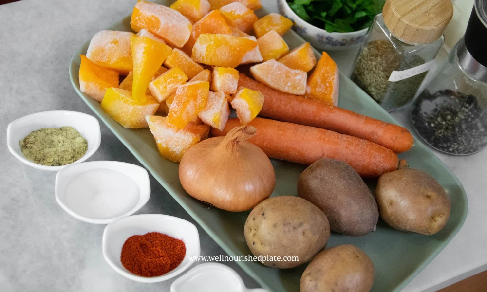 ingredients for the soup