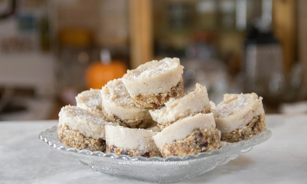 vanilla tarts on a plate